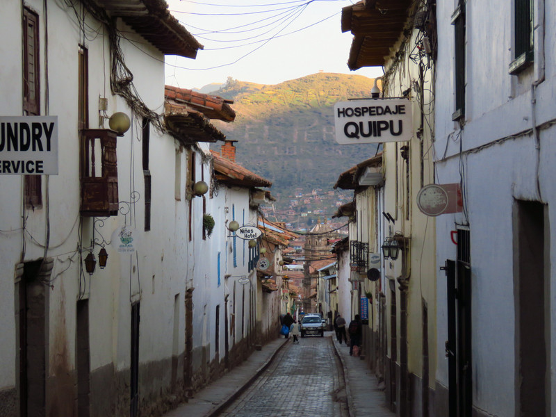 Street of our hostel in Cusco