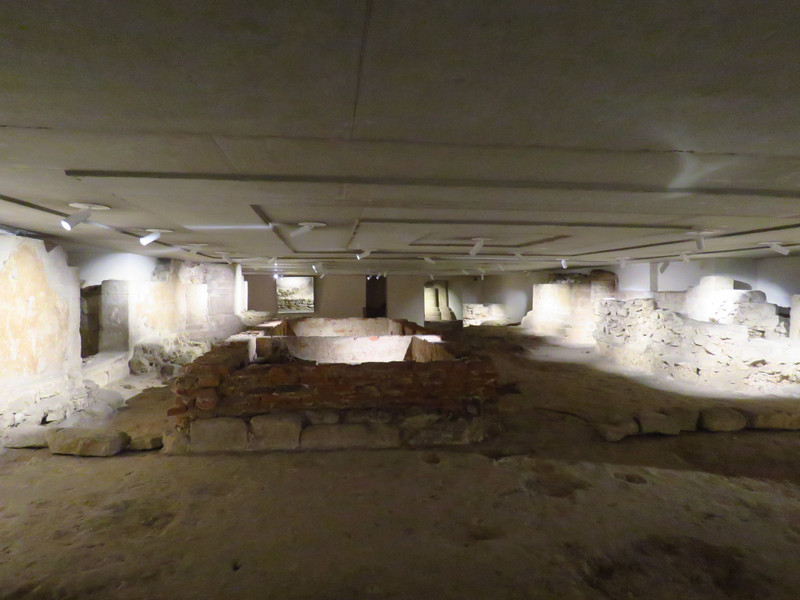 basement of Cathedral of St. Michael and St. Gudula, Brussels; where the Romanesque church was located