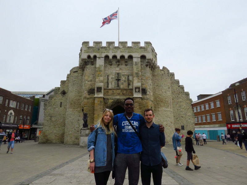 With Tasha and Alistair at the Bargate in Southampton