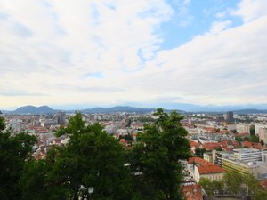 View of Ljubljana, seen from Ljubljanski grad