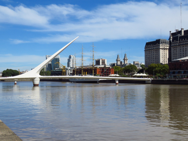 Puente de la Mujer in Puerto Madero, Buenos Aires