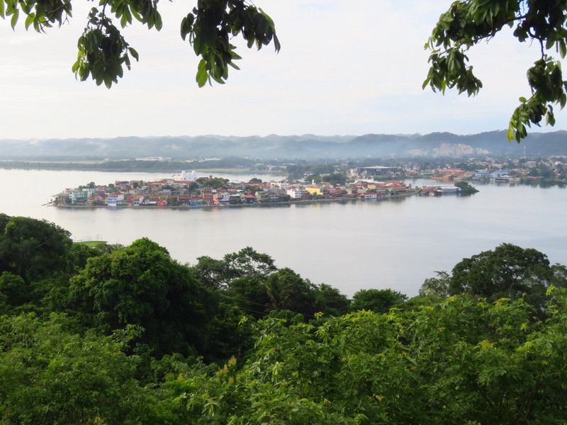 View of Flores island and Petén Itzá Lake