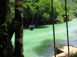 The swing at Semuc Champey National Park