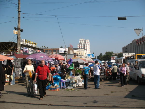 market in Odessa, Ukraine