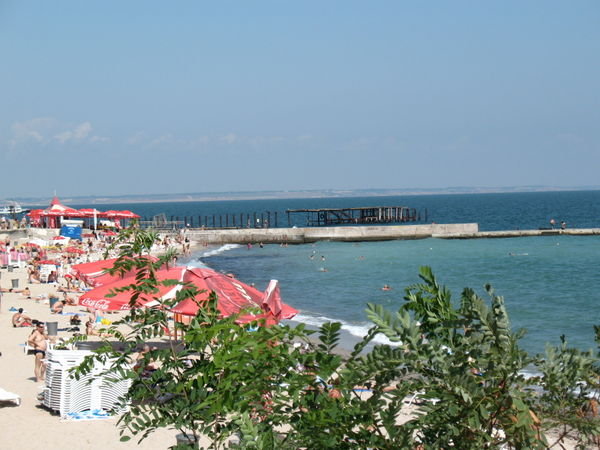 one of the beaches in Odessa, Ukraine