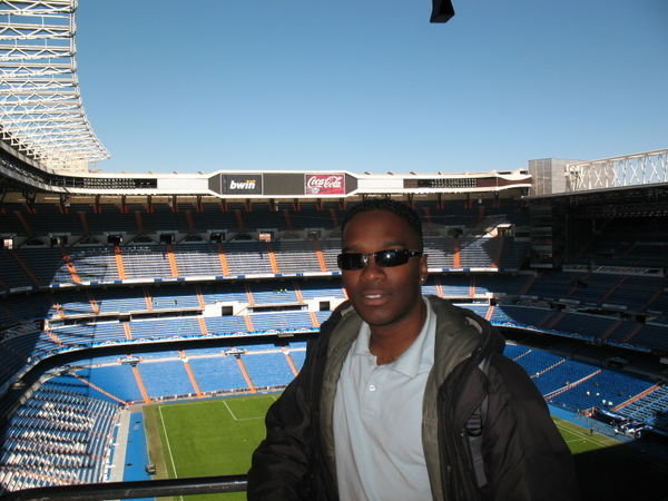 inside Real Madrid stadium