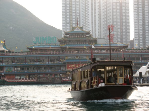 the old harbour in Hong Kong