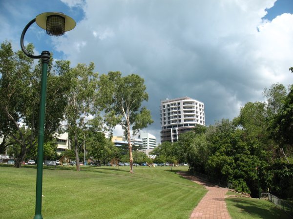 view of Darwin downtown, seen from Bicentennial Park