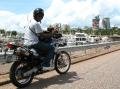me on Tobi's motorbike in Darwin