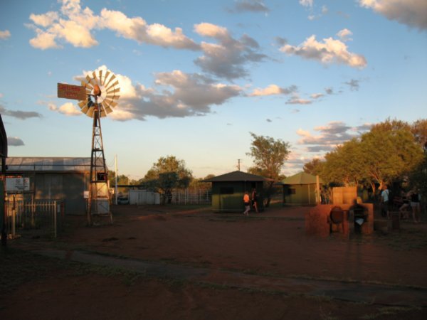 Our campsite near Tennant Creek (a cattle station)