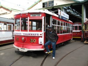 old trams in Bendigo