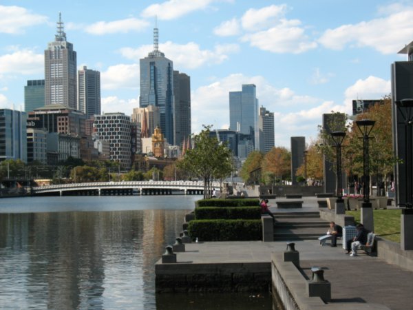 Melbourne city and the Yarra River
