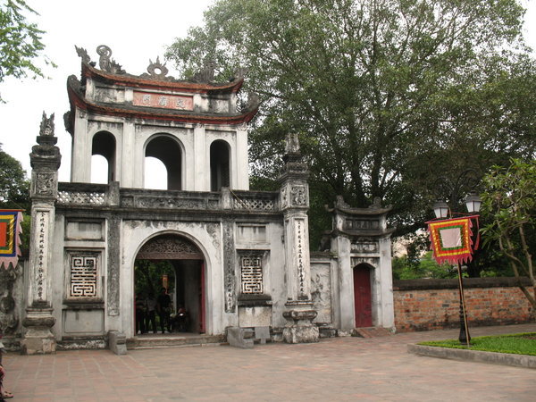 entrance Temple of Literature, Hanoi