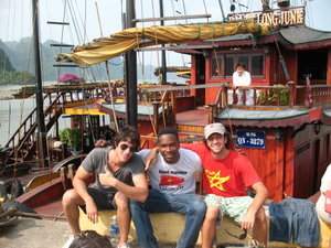 with Romain and Michael (France) @ Halong Bay