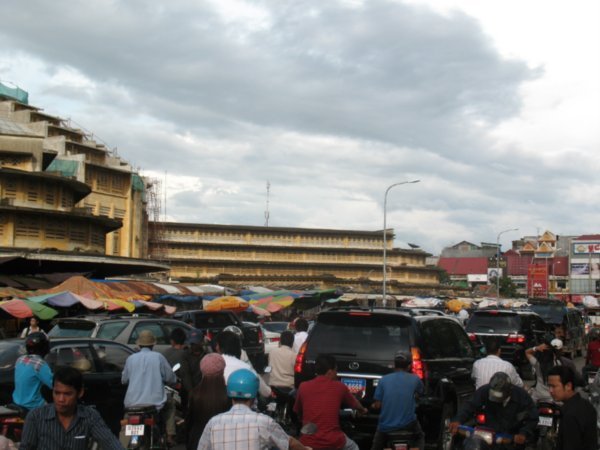 streetscene near Central Market in Phnom Penh