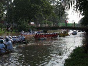 the rowing competitions in Siem Reap