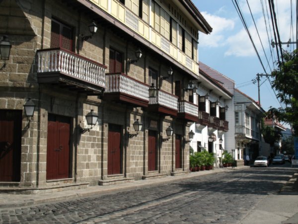 colonial houses in Intramuros, Manila