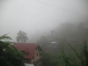 fog in hills just out of Baguio