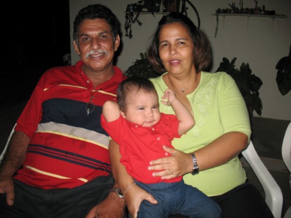 Ernesto's parents (Francisco and Glenda) with their grandson Ernesto Jesus