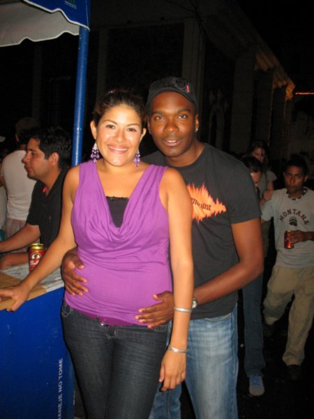 Giselle and I at carnaval in Chitré