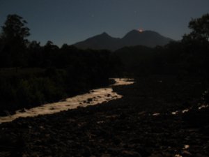 Baru volcano at night