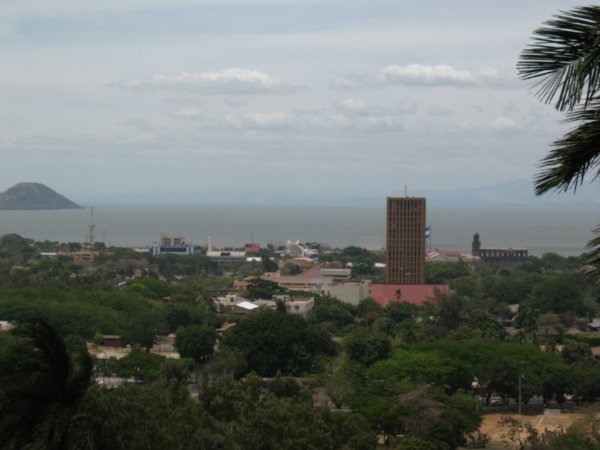 View of Managua and the Managua Lake