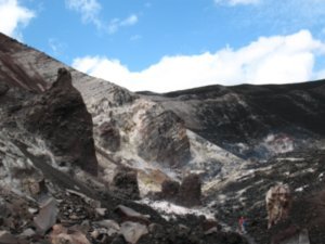 Cerro Negro volcano, crater area