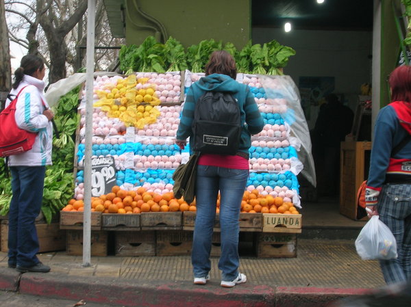 Uruguayan flag of fruits