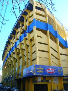 La Bambonera stadium, home to Boca Juniors football club