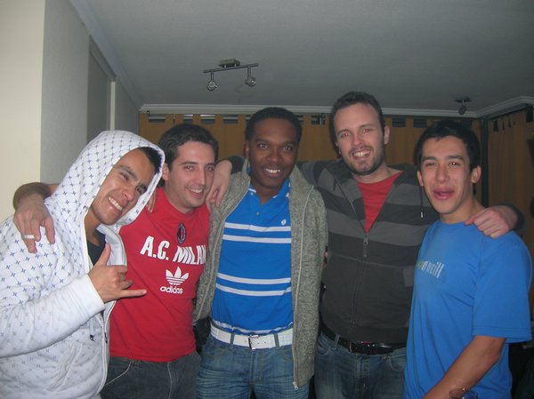 Marcial, Cristobal, Elton, Alejandro, Juan Luis...before going out in Santiago