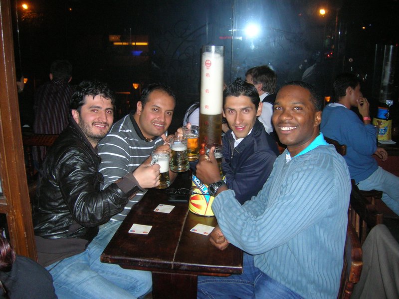 night out in Bogota with Jesus David and his friends