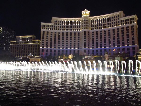 fountain show at Bellagio, Las Vegas