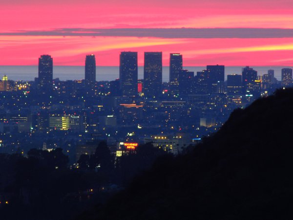 Sunset above Santa Monica, L.A
