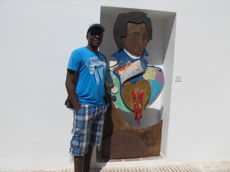 Ciudad Bolivar, artwork showing execution of Manuel Piar