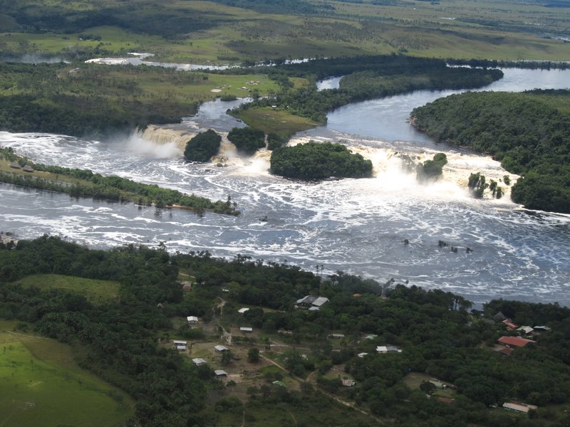 Canaima National Park, view from plane before landing