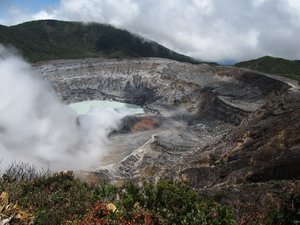 crater of Poás volcano