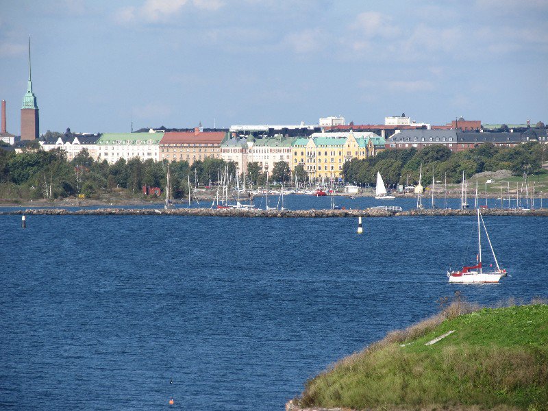 View of Helsinki from Suomenlinna Island
