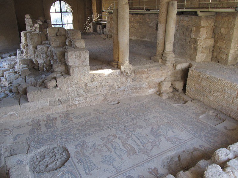 Floor mosaics at Madaba Archeological Park