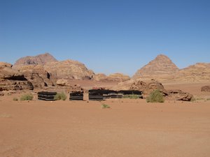 Our camp in Wadi Rum desert