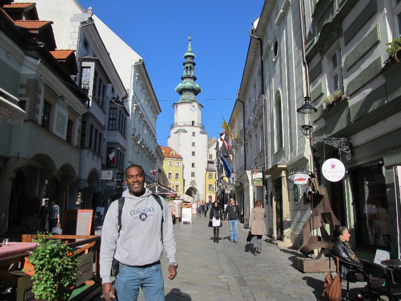 Bratislava; Michalská street and the St. Michael's Gate
