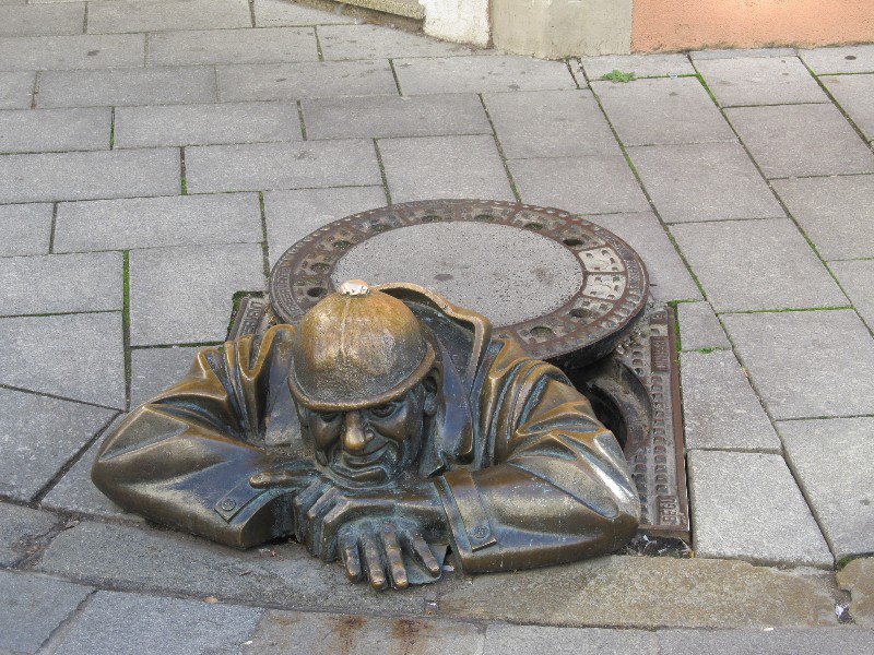Bratislava; another bronze statue