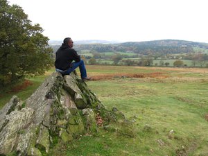 Enjoying the view at Bradgate Park, Leicester