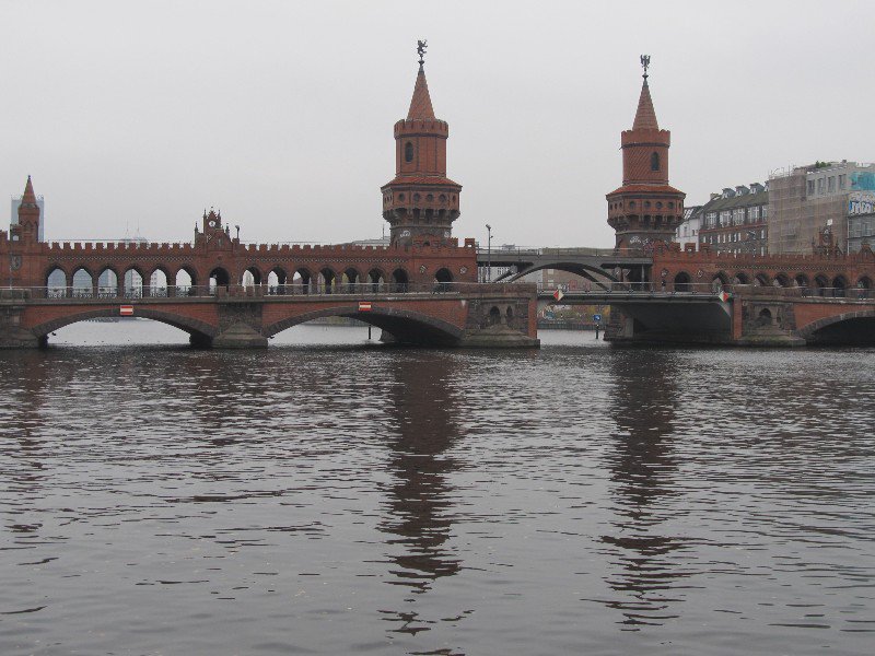 Berlin; Oberbaum Bridge and the Spree River