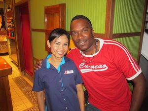On Carnival Breeze with this nice bartender; Kanda (Thailand)