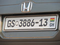 Ghanian numberplate