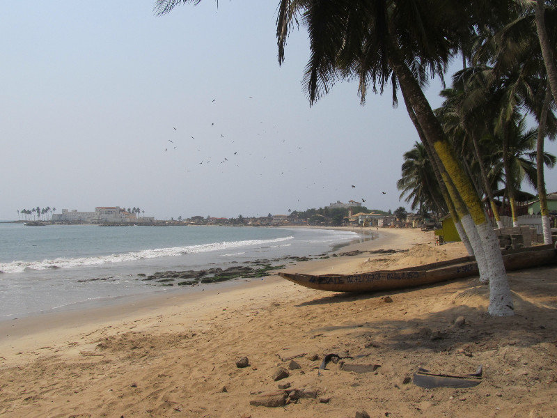 Fort Elmina seen from a distance