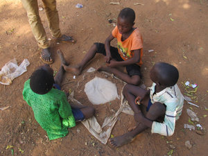 Larabanga kids playing