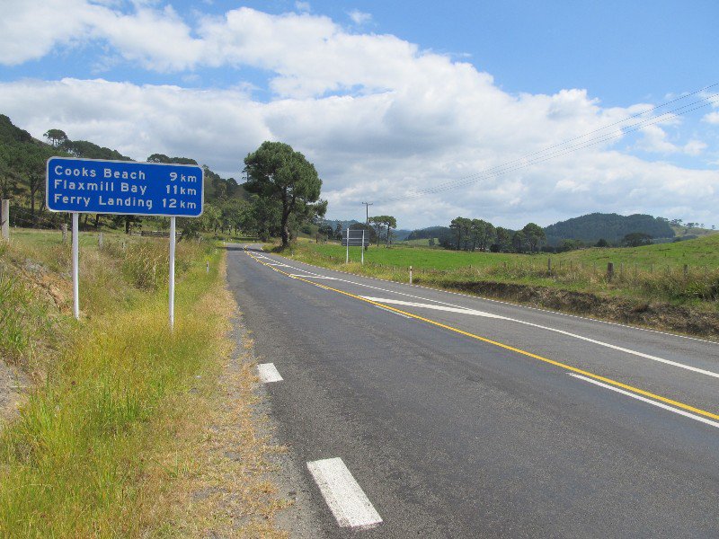 Road sign in Coromandel Peninsula