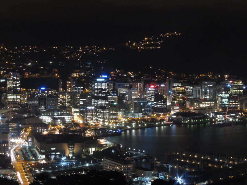 Wellington at night, seen from Mt. Victoria