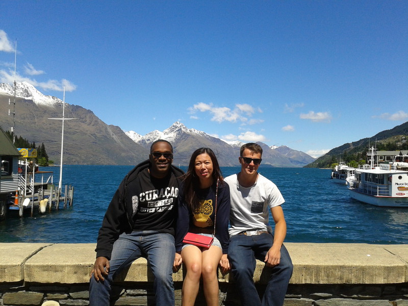 In Queenstown with former colleagues Faye (Malaysia) and Ryan (UK)